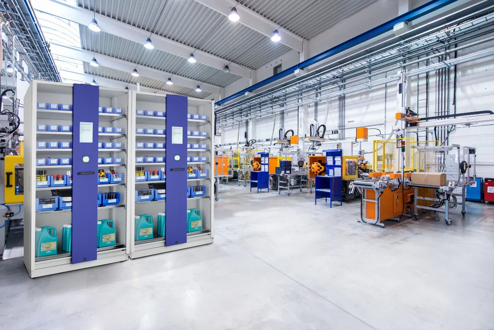 
车间的智能储物柜