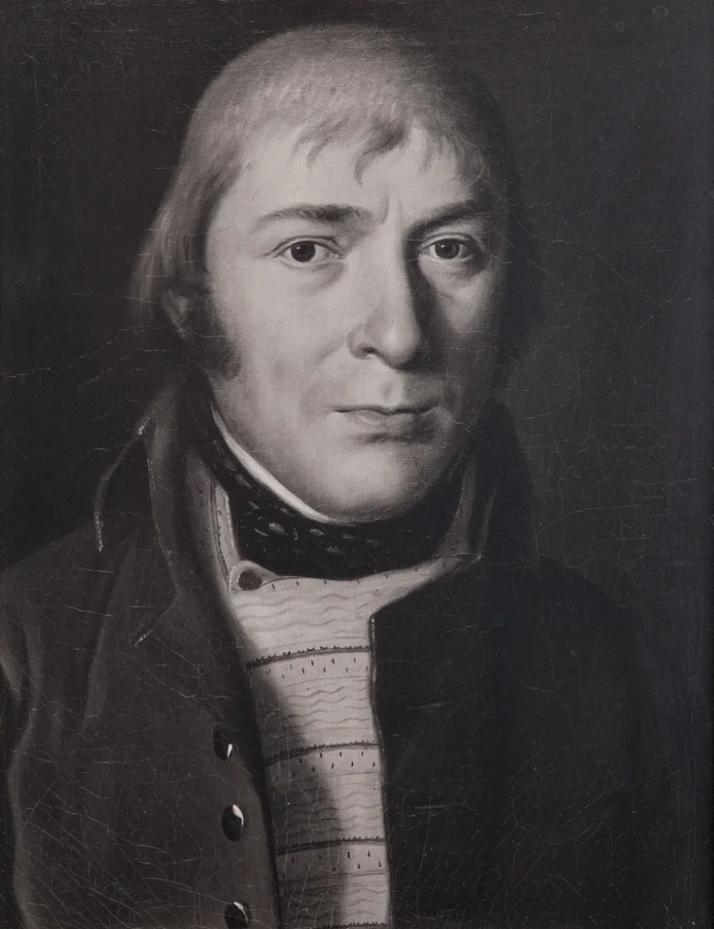 一张Franz Caspar Bossard-Kolin的黑白老照片。