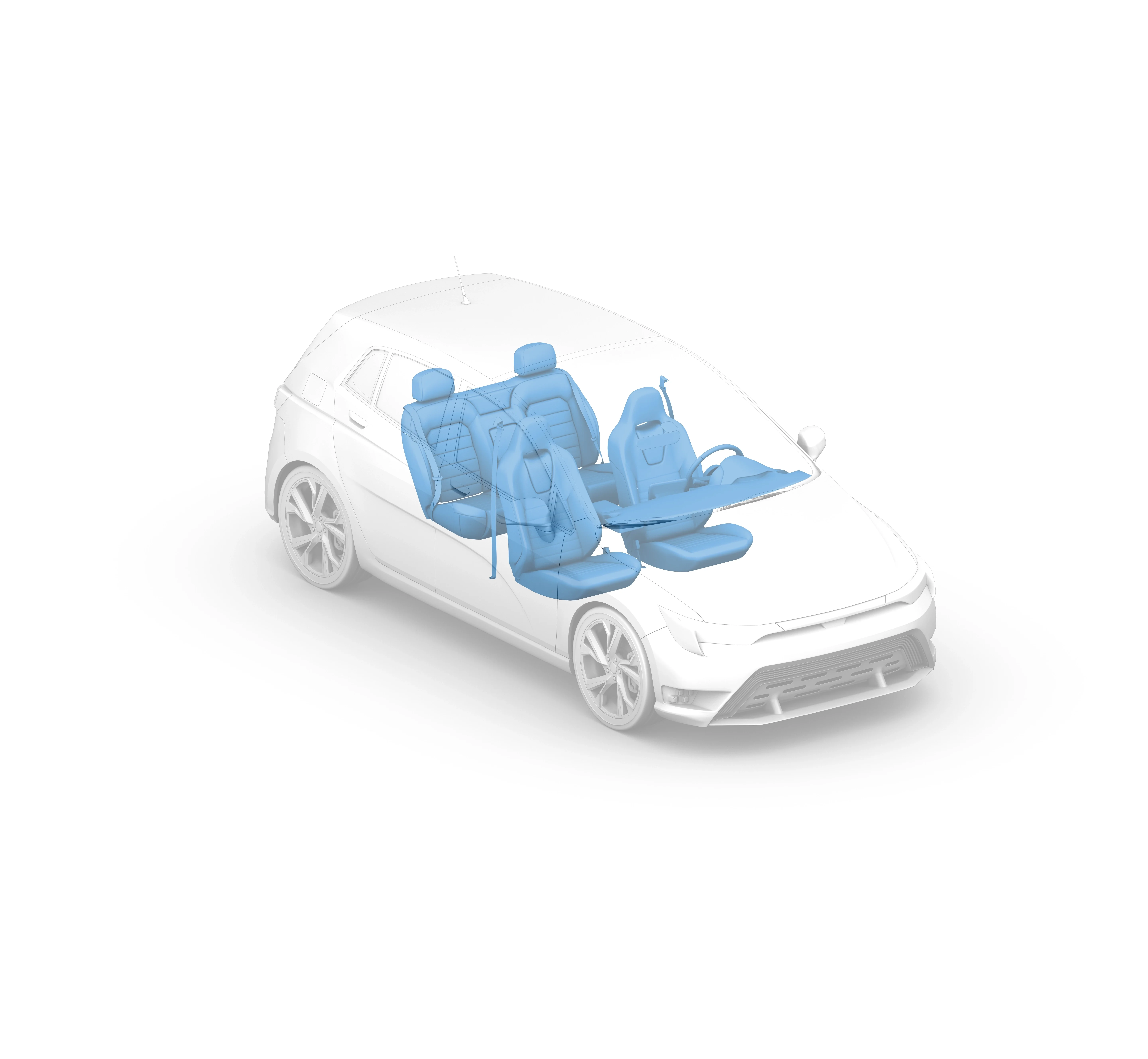 电动汽车内饰视觉