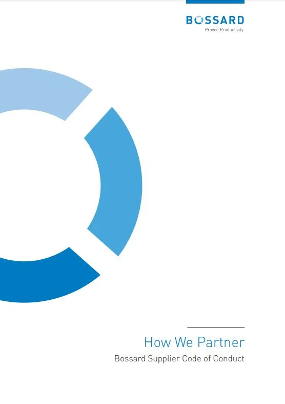 PDF手册缩略图Bossard Supplier Code of Conduct