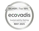 Bossard集团的Ecovadis可持续发展评级为银级,位列前15%。