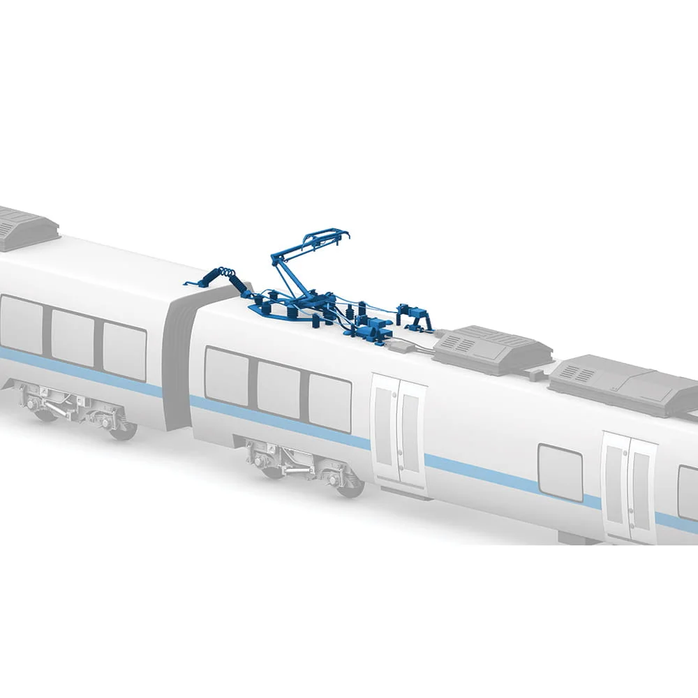 铁路车辆的能源供应，白色背景