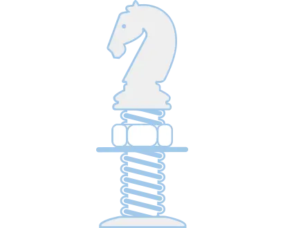 国际象棋骑士和紧固件组合