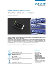 产品说明书 Pick-by-Light 和 Put-to-Light