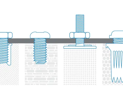 
挑战与解决方案紧固复合材料图标